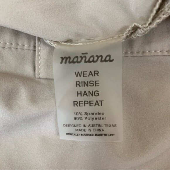 Mañana Surfing Company Beige Quick Dry Board Shorts Mens Small Activewear - Picture 5 of 5